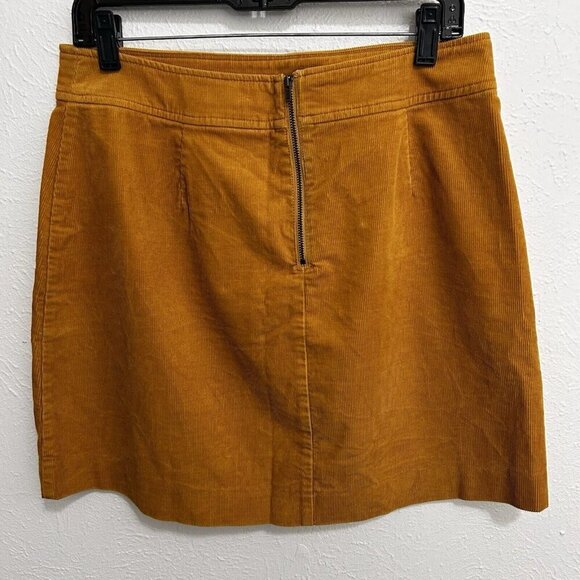 J. Crew Skirt Women’s Wheat Yellow Mini Straight Pencil Corduroy Preppy Size 6 - Picture 4 of 10